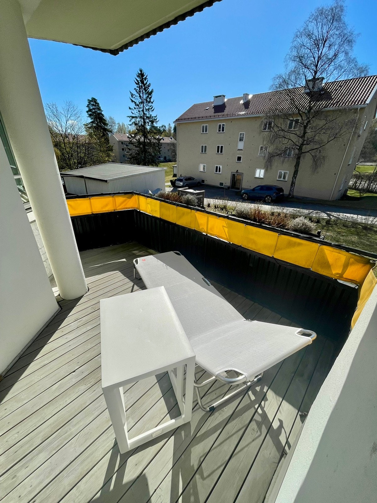 Solfylt balkong som innredes etter eget ønske. Galleribilde