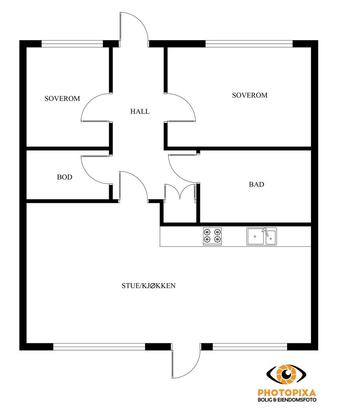 Plantegning Galleribilde