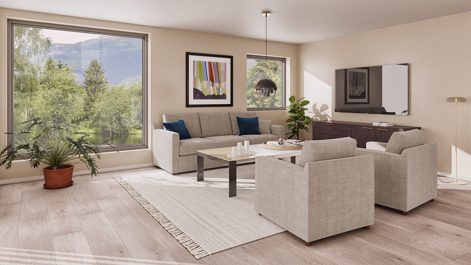 Interiør stue Galleribilde