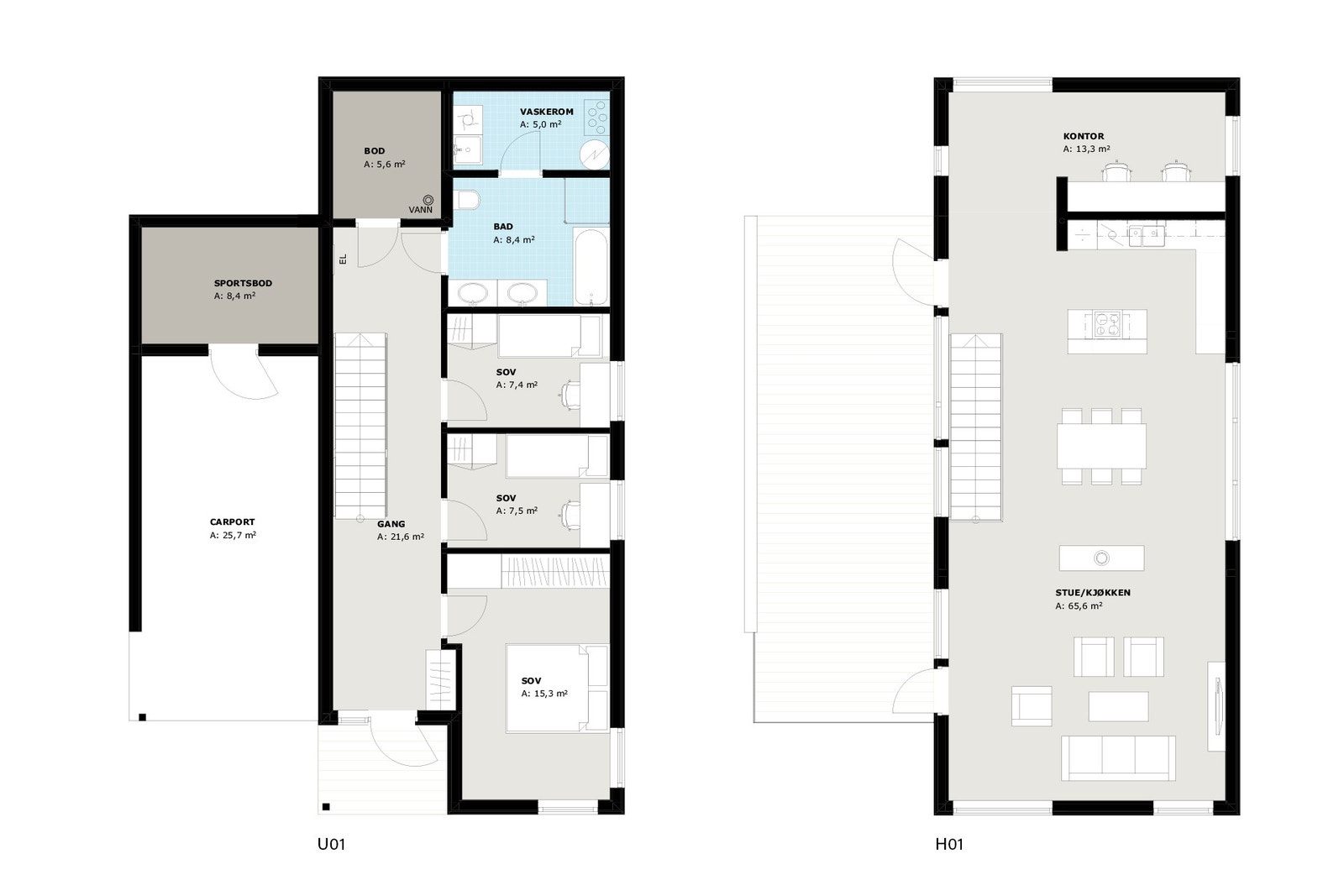 1. og 2. etasje Galleribilde