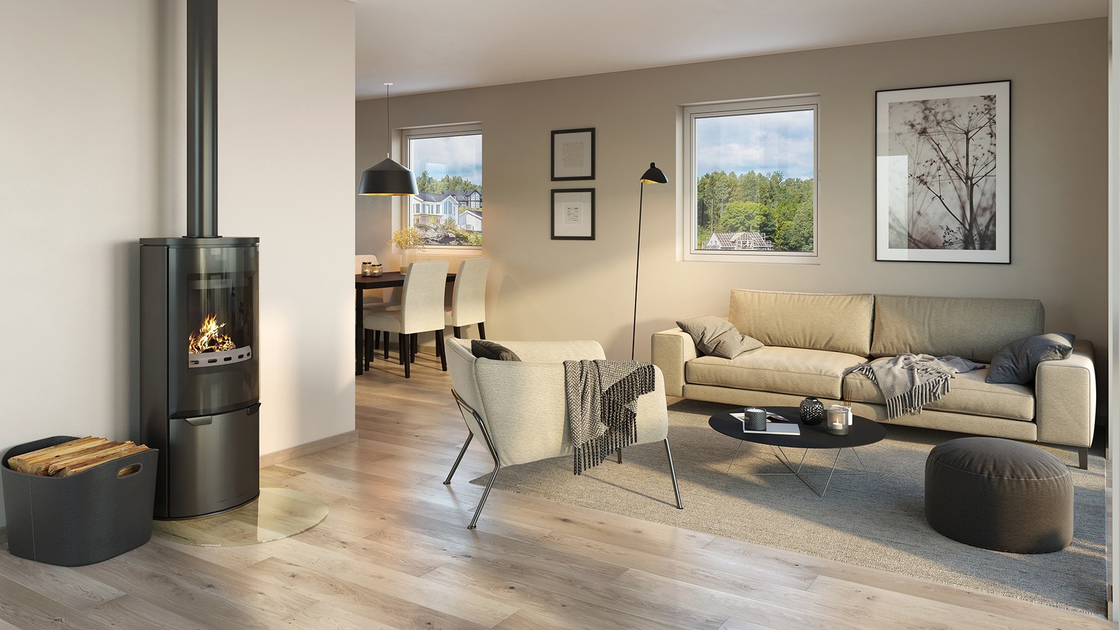 Interiør stue Galleribilde