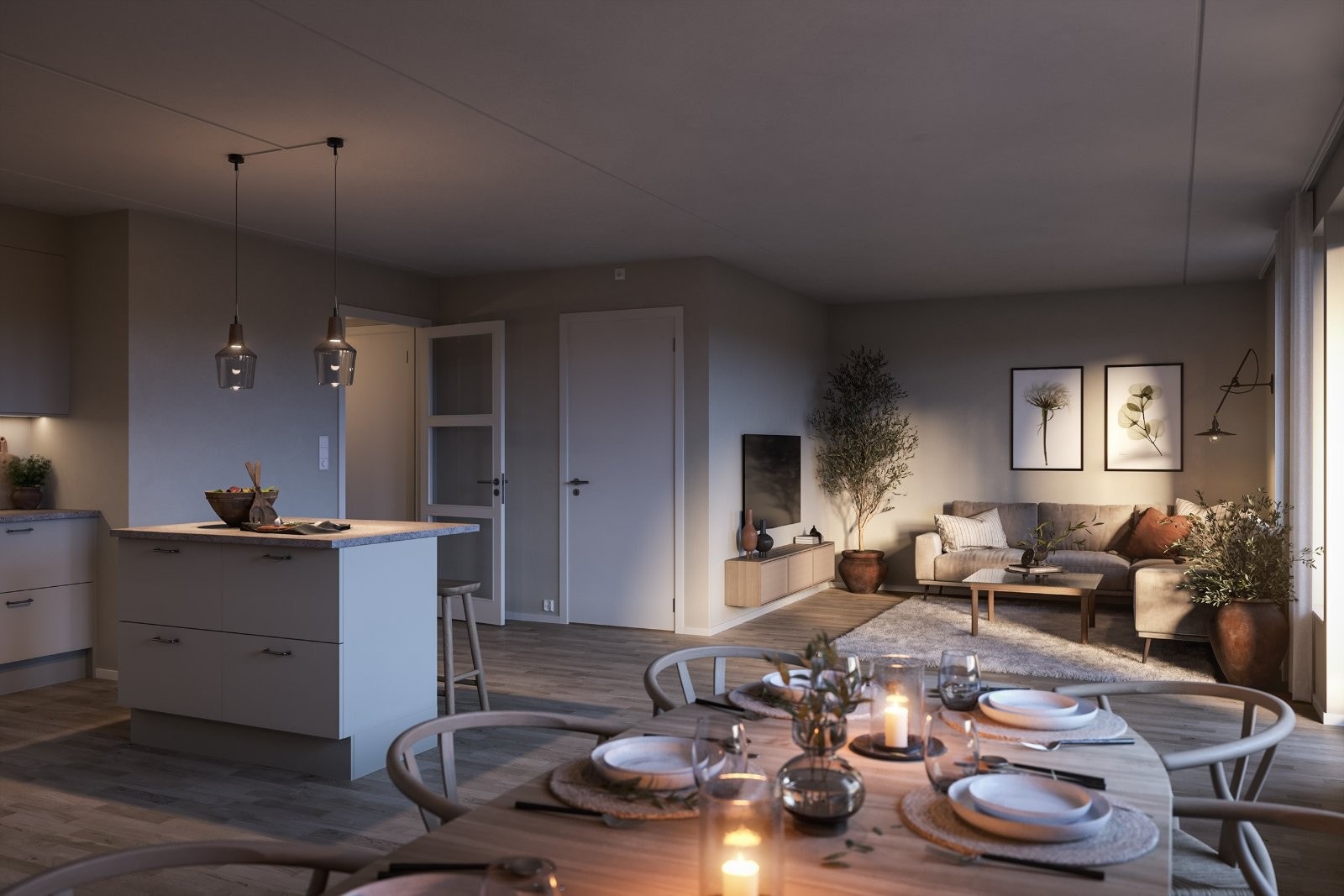 Illustrasjon av treroms 18A-H0202 vist med JM Original. Her er det flere tilvalgsmuligheter Galleribilde