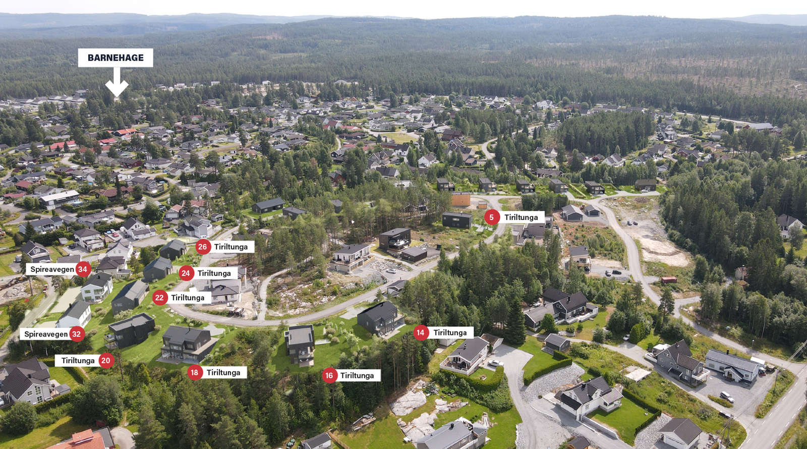 Tomteoversikt Galleribilde