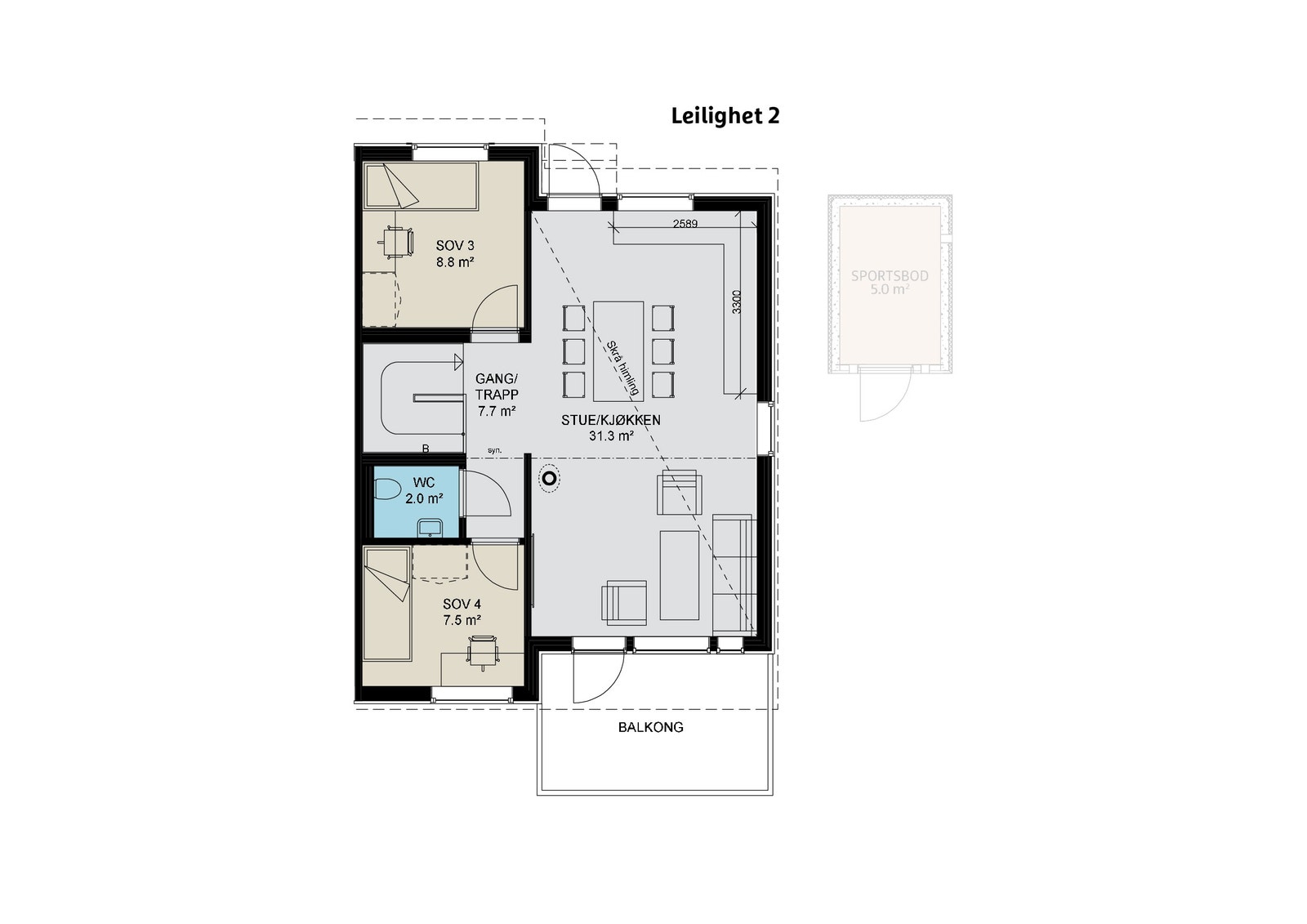 Plantegning av hovedplan.Forbehold om feil eller endringer i plantegningen. Galleribilde