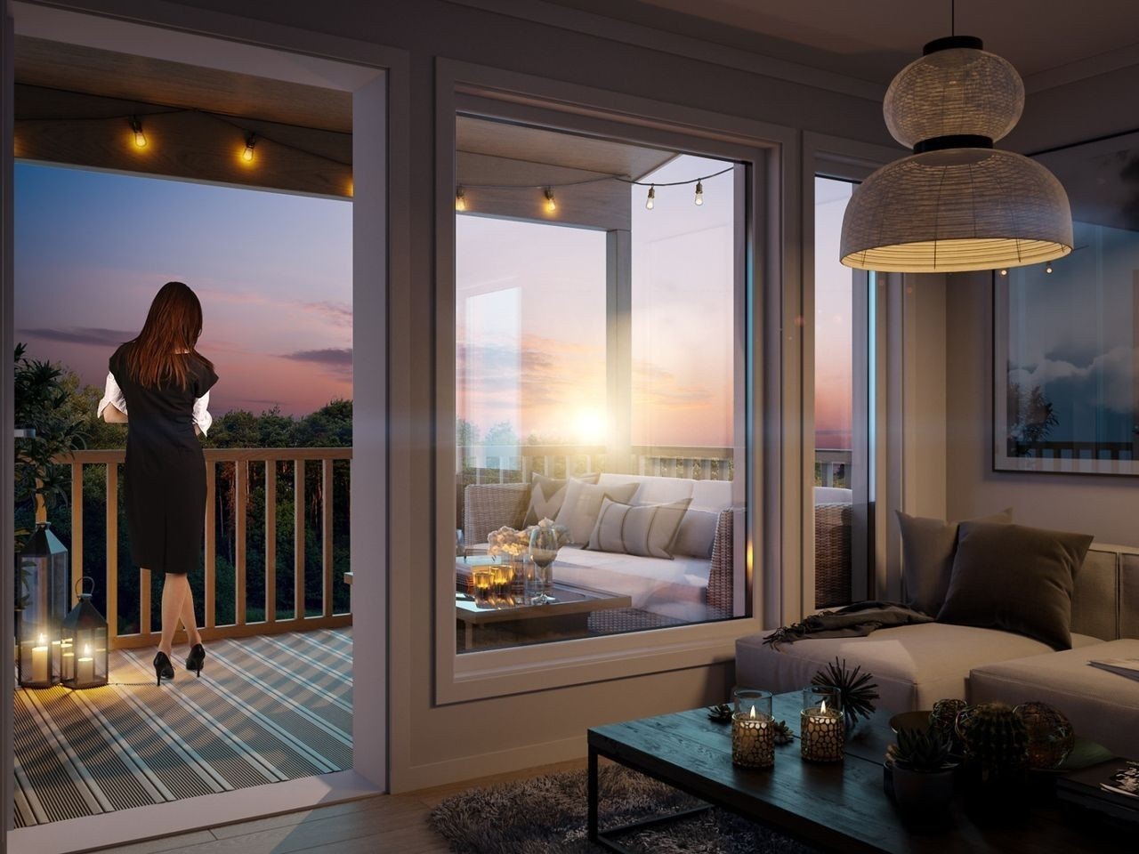 Illustrasjon stue - Illustrasjonen avviker fra virkelig miljø og omgivelser. Galleribilde