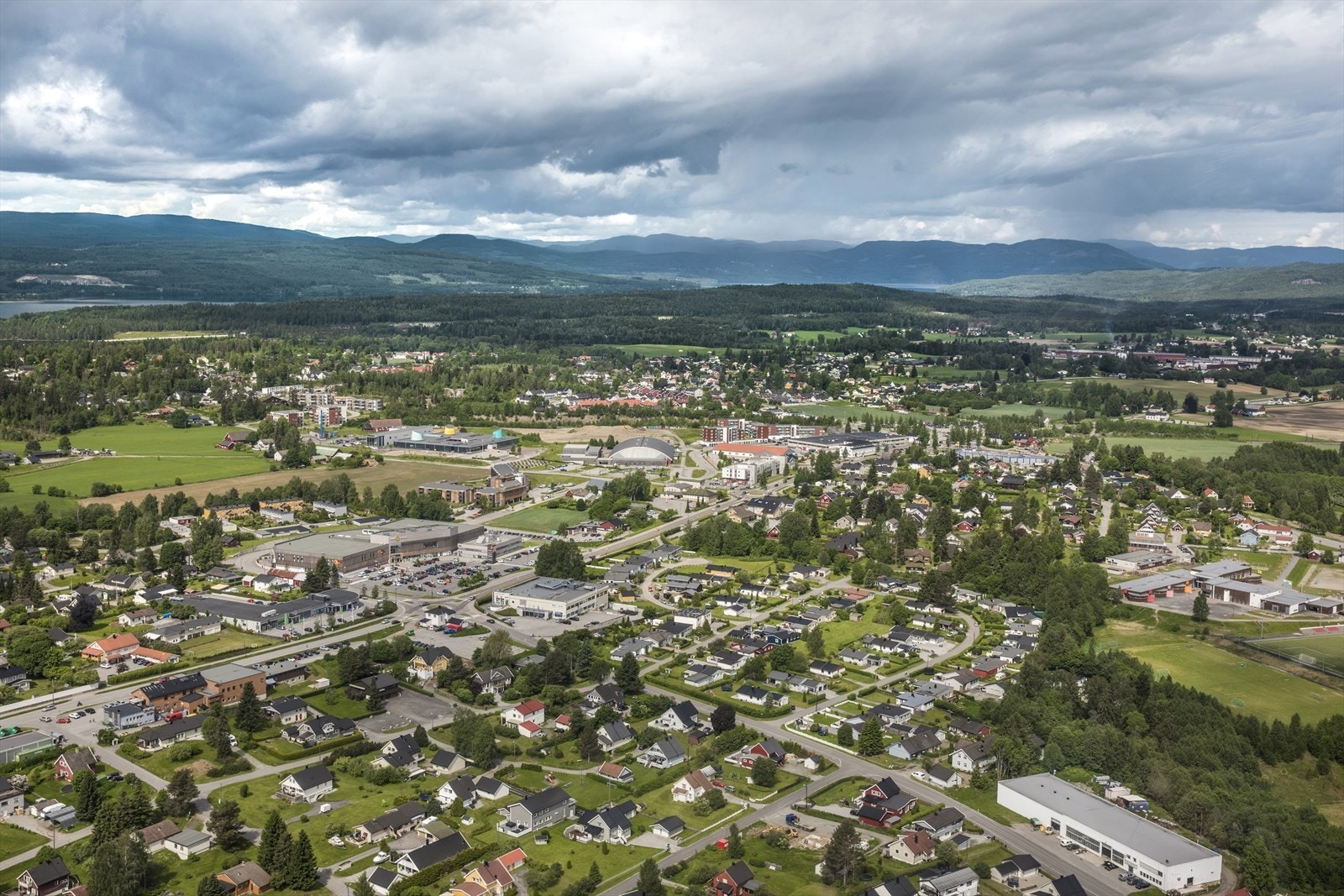 Råholt fra luften. Galleribilde