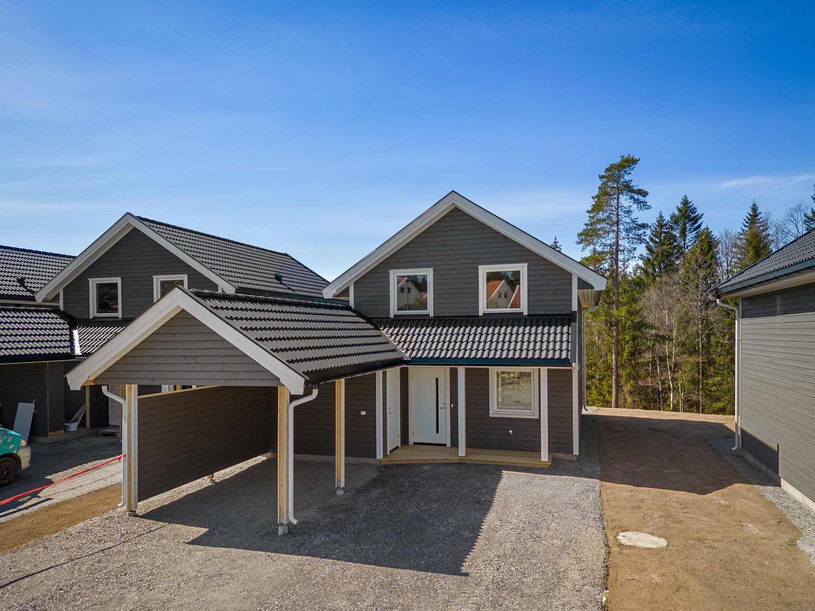 Feltet vil bestå av 20 boliger, der 7 allerede er overlevert Galleribilde