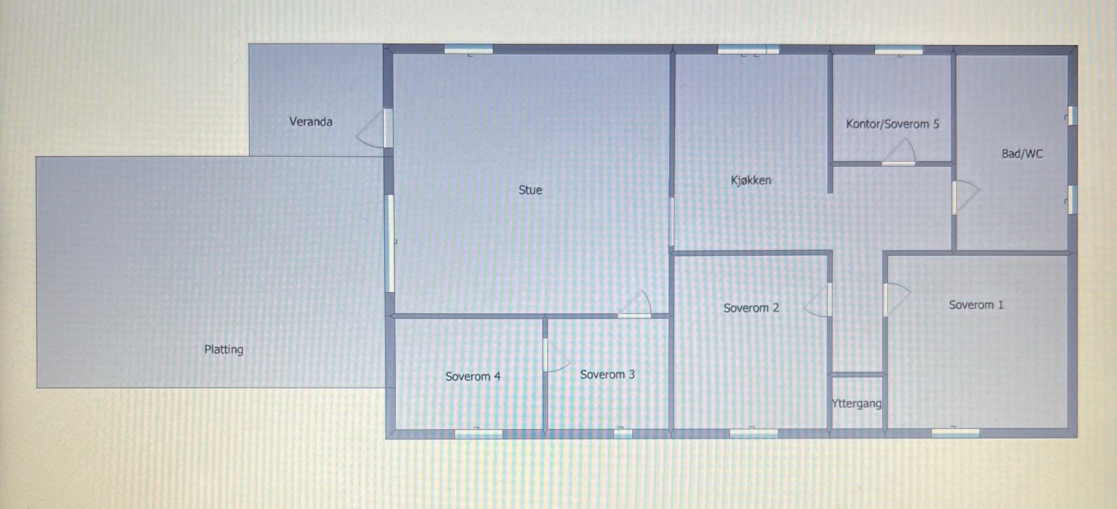 Planløsning (illustrasjon) Galleribilde