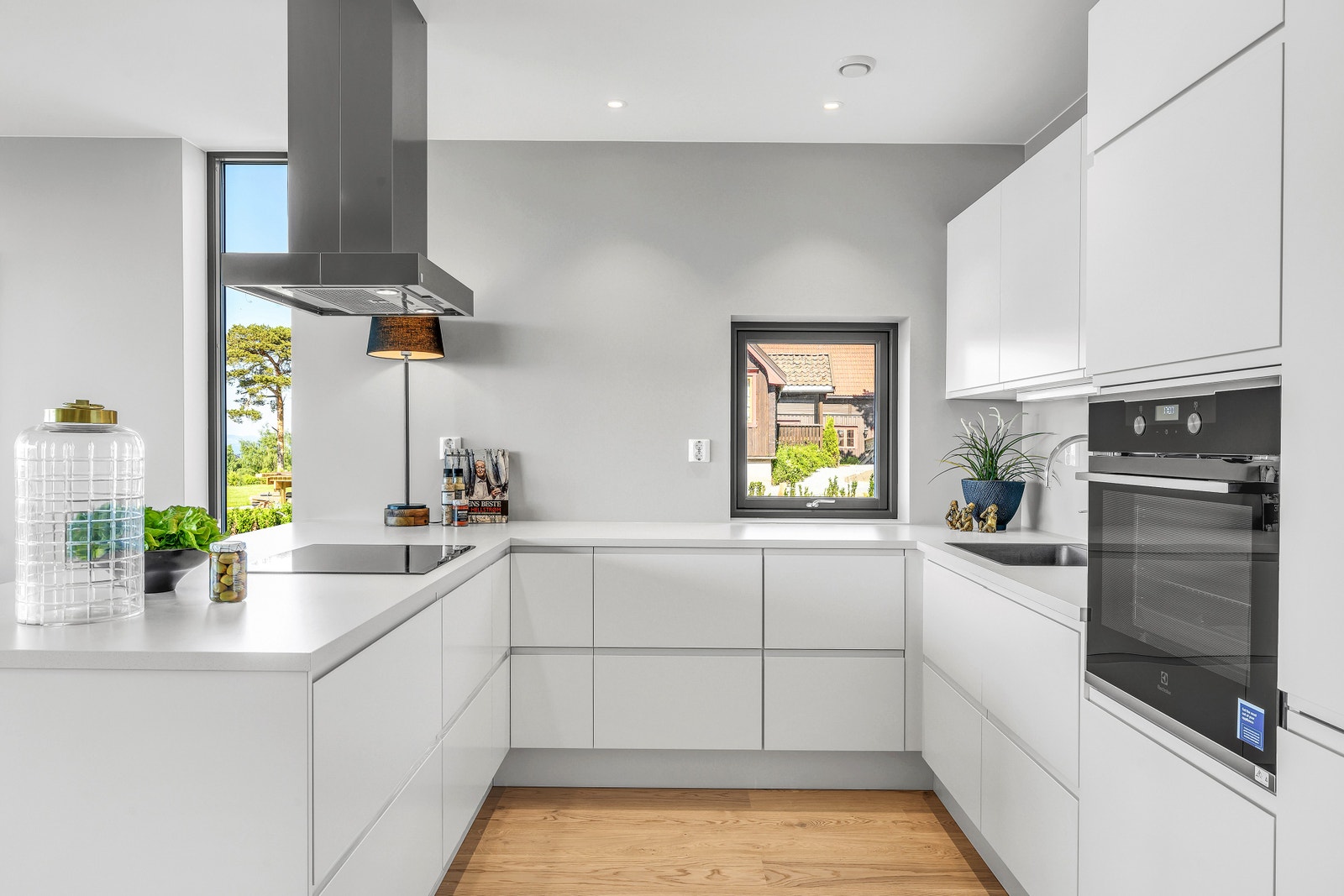 Kjøkken, foto fra første byggetrinn. Galleribilde