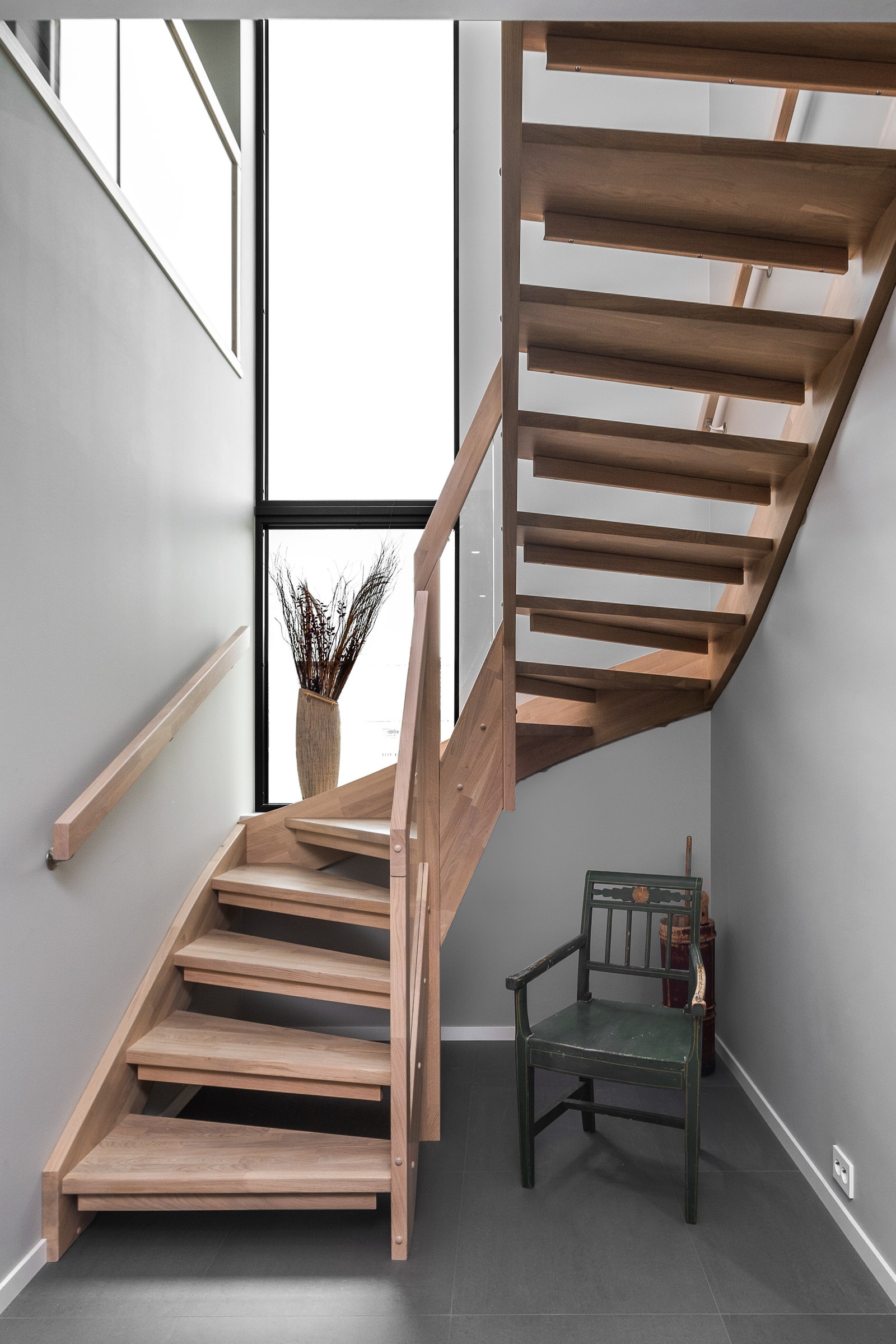 Trapp, foto fra andre byggetrinn. Galleribilde