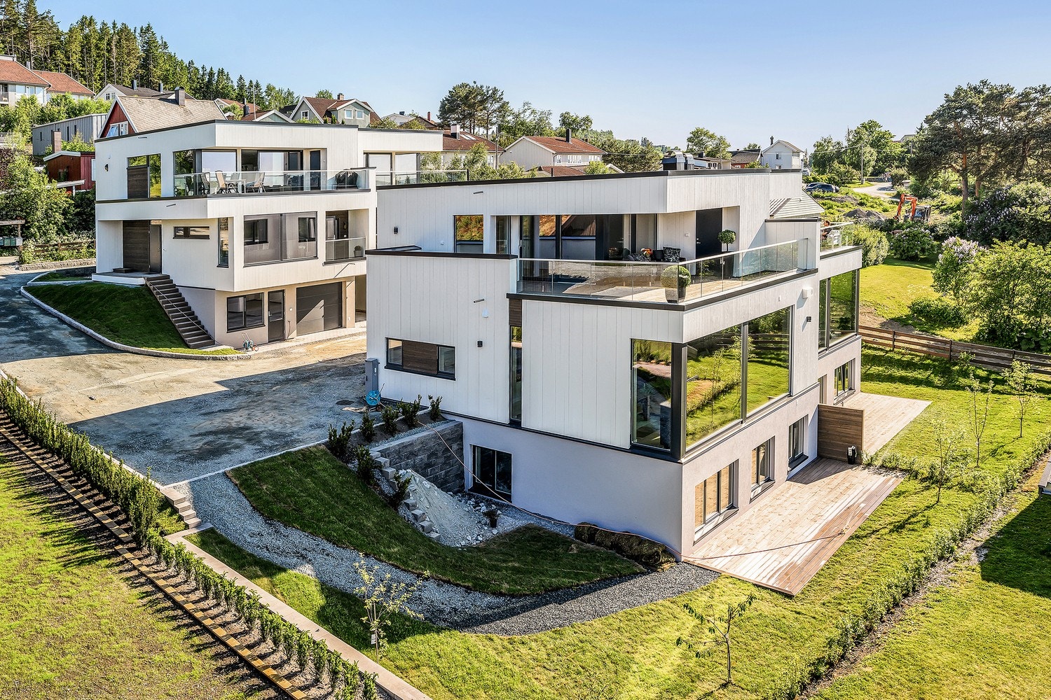 Foto fra første byggetrinn, Nedre Granåslia 23. Galleribilde