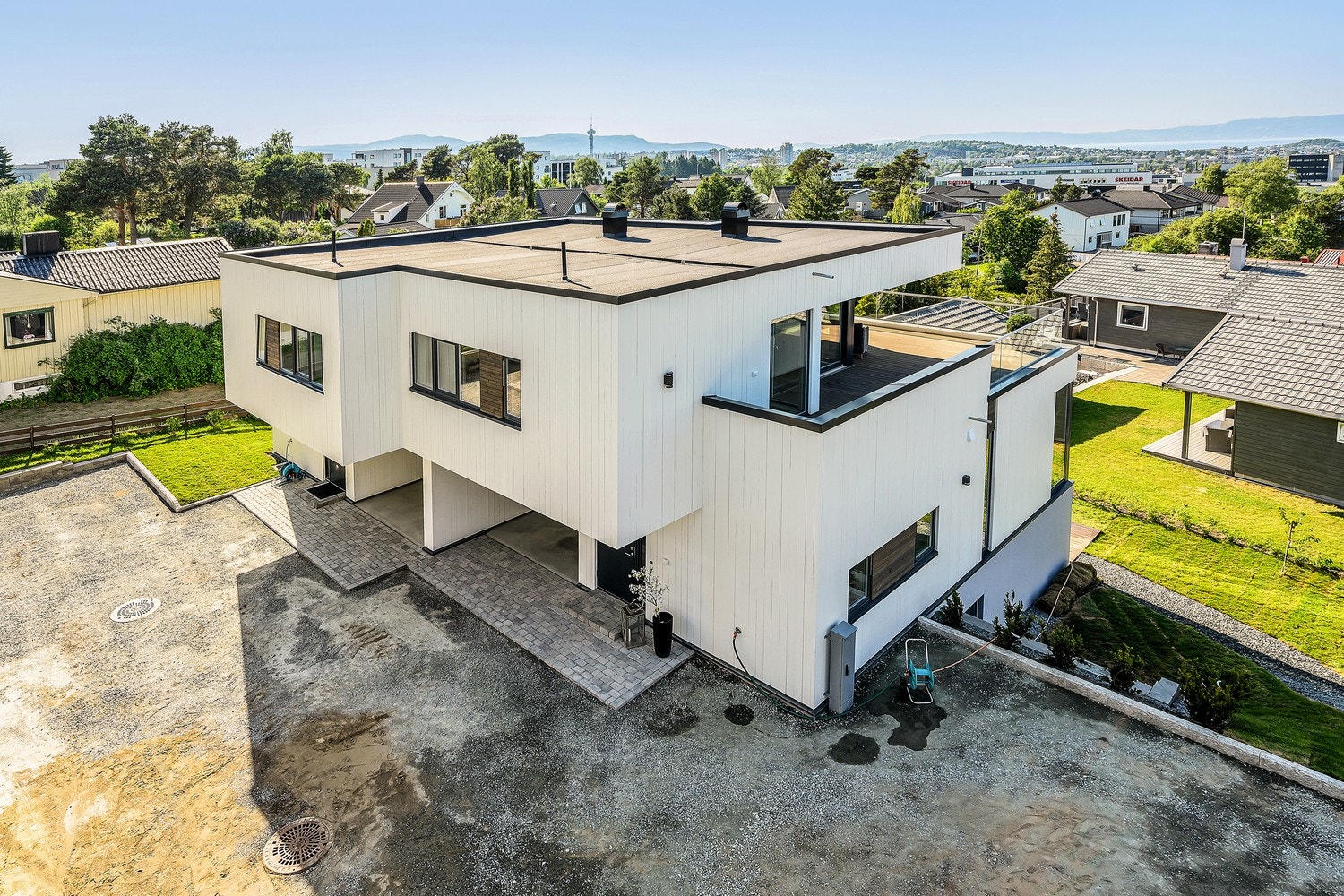 Foto fra første byggetrinn, Nedre Granåslia 23. Galleribilde