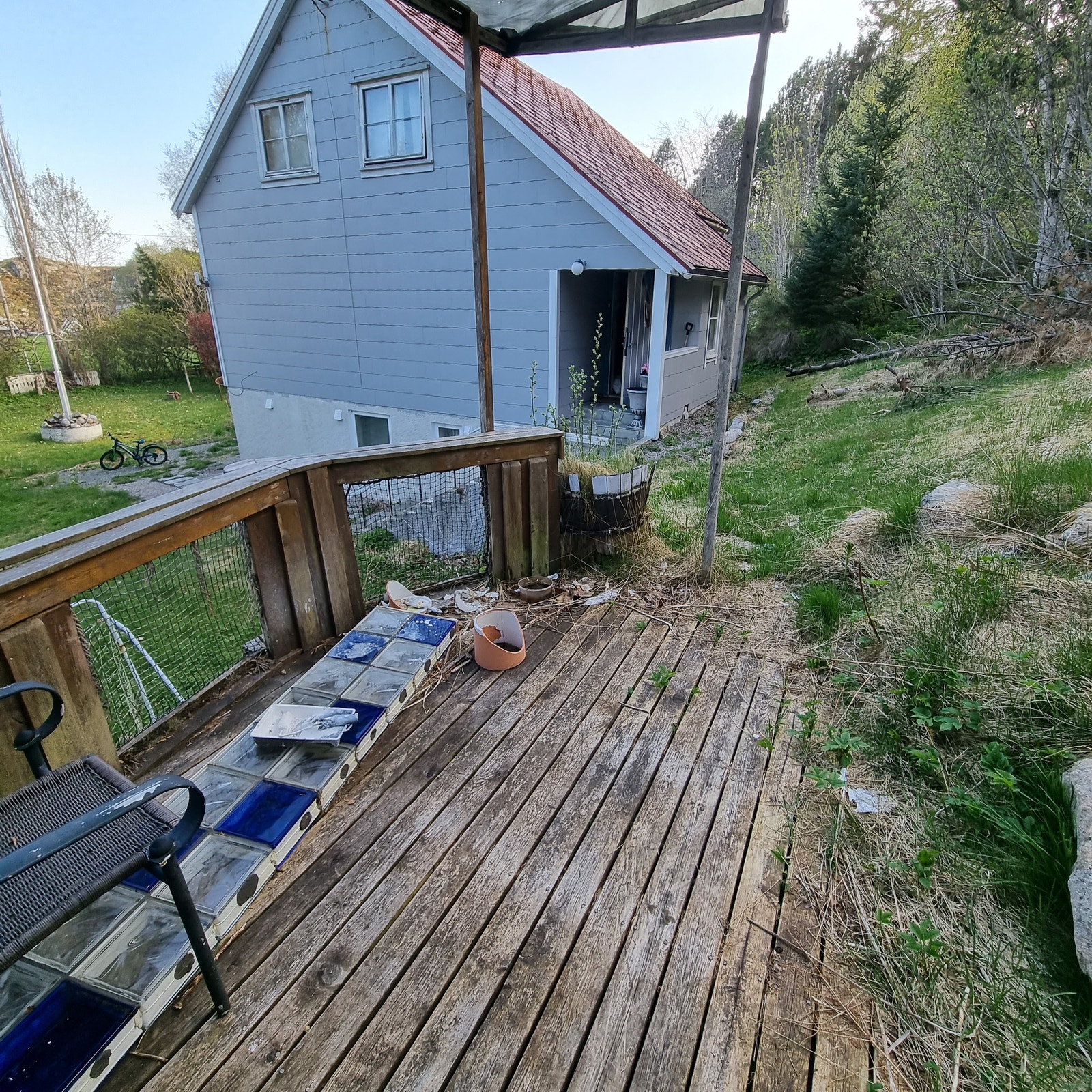 terrasse på hytte Galleribilde