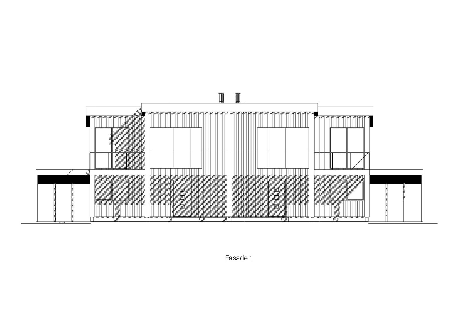 Fasade 1, 2-mannsbolig Galleribilde