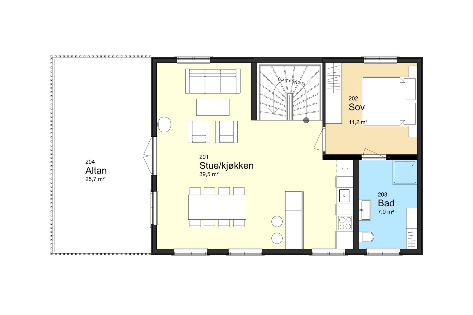 Kistevig 2. etasje Galleribilde