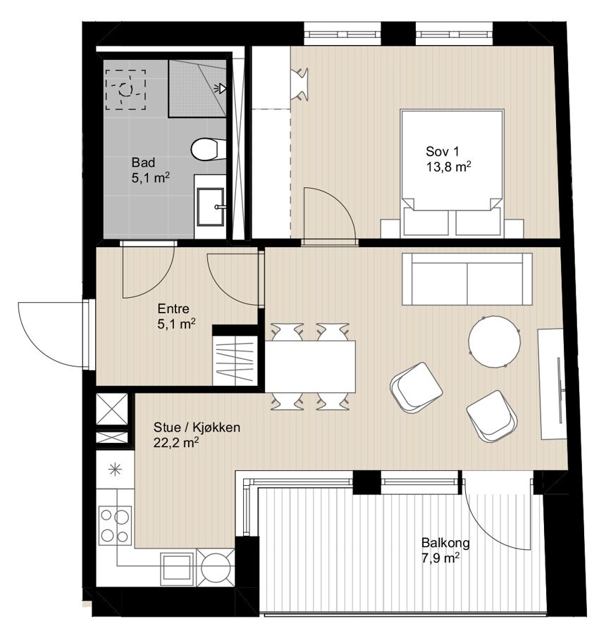 Leilighet C 202 Galleribilde