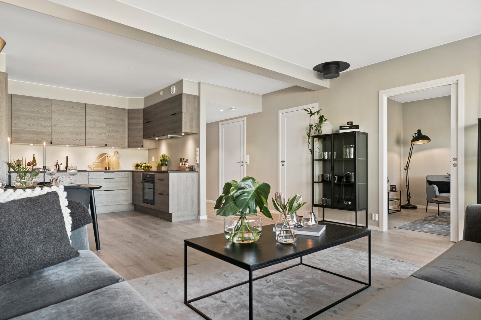 Visningsbolig - midtleilighet med planløsning tilsvarende leilighet 13, 14, 17 og 18. Tilvalg på kjøkken. Galleribilde