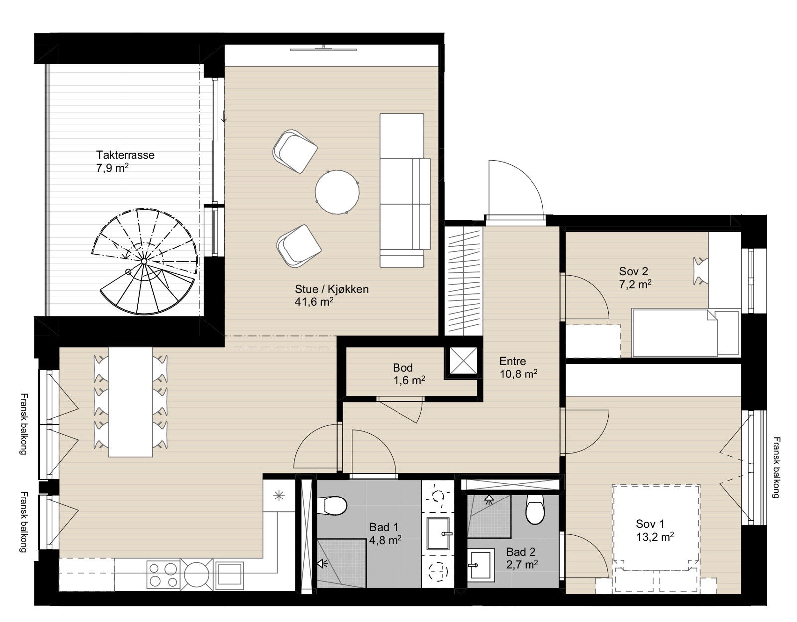 Leilighet B 301-1 Galleribilde