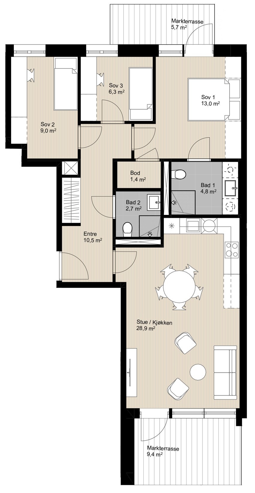 Leilighet D 101 Galleribilde