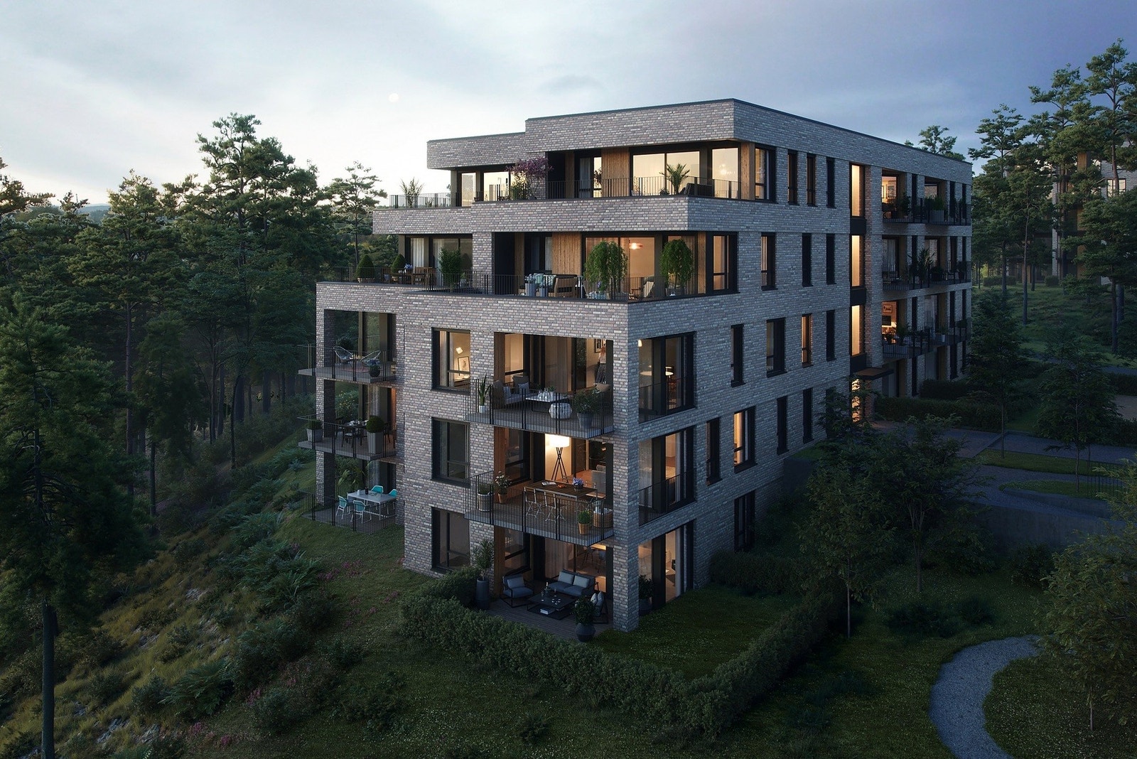 Langhus 1405 ligger rett ved Langhus senter, og med gåavstand til Vevelstad stasjon. Galleribilde