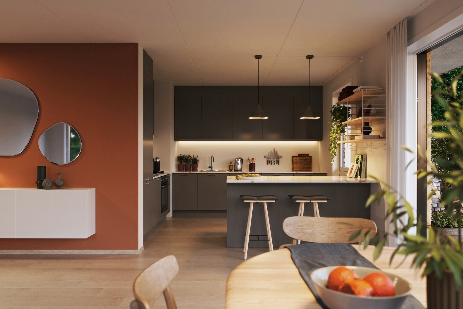 Valgmulighet mellom 3 ulike stilretninger på kjøkken kostnadsfritt. Galleribilde