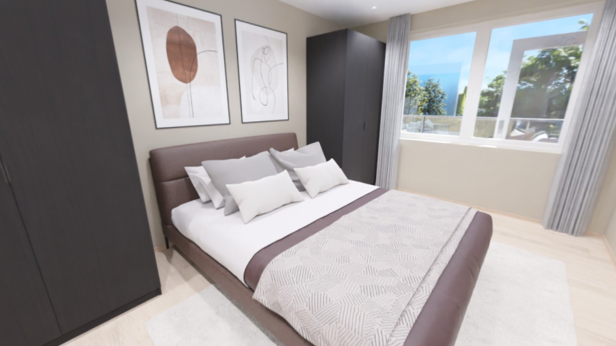 Hovedsoverom med direkte inngang til bad Galleribilde