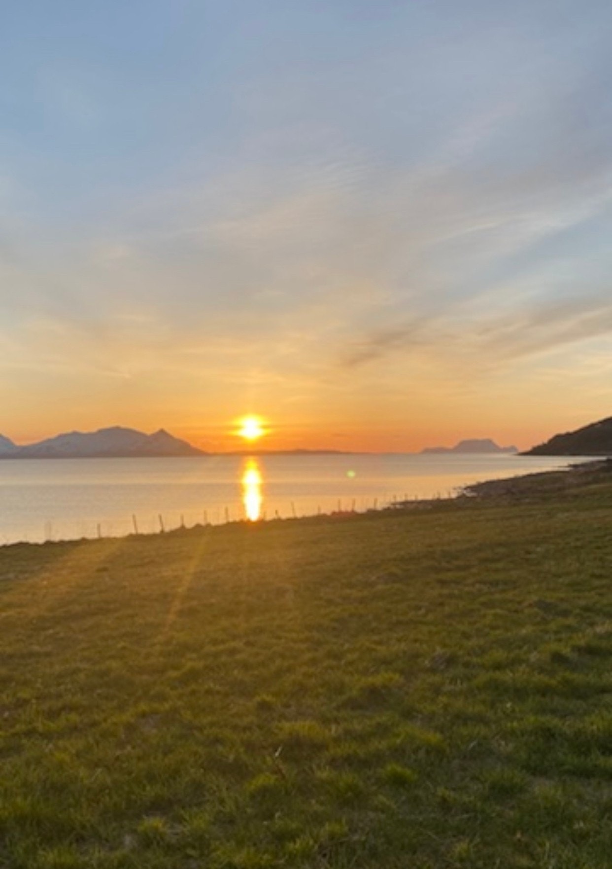 Midnightsun, view from the existing house Galleribilde
