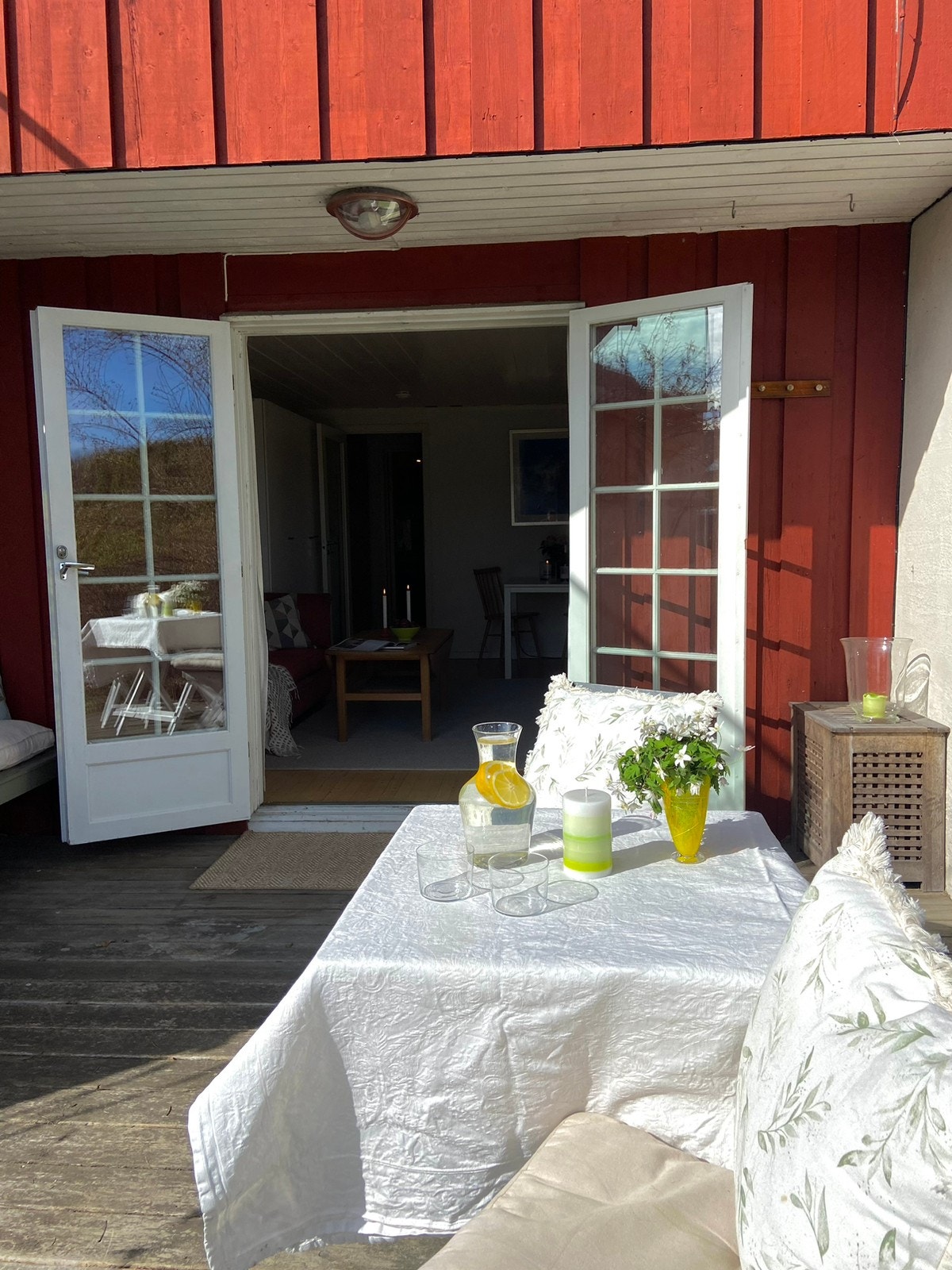 Her er det god plass til en liten sittegruppe Galleribilde