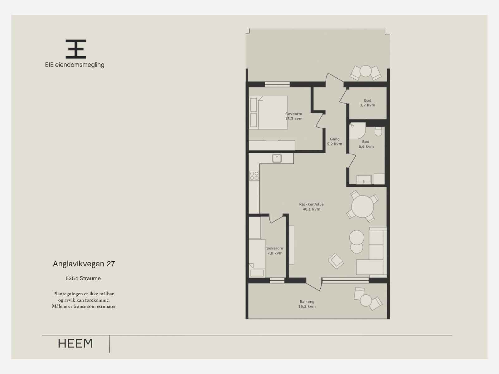 Plantegning. Avvik kan forekomme. Galleribilde
