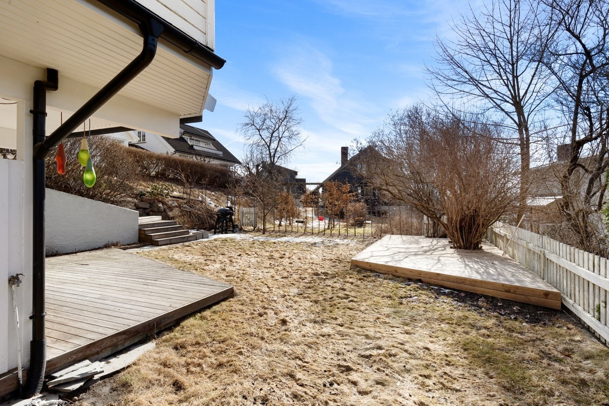 Hagen sett fra terrassen Galleribilde