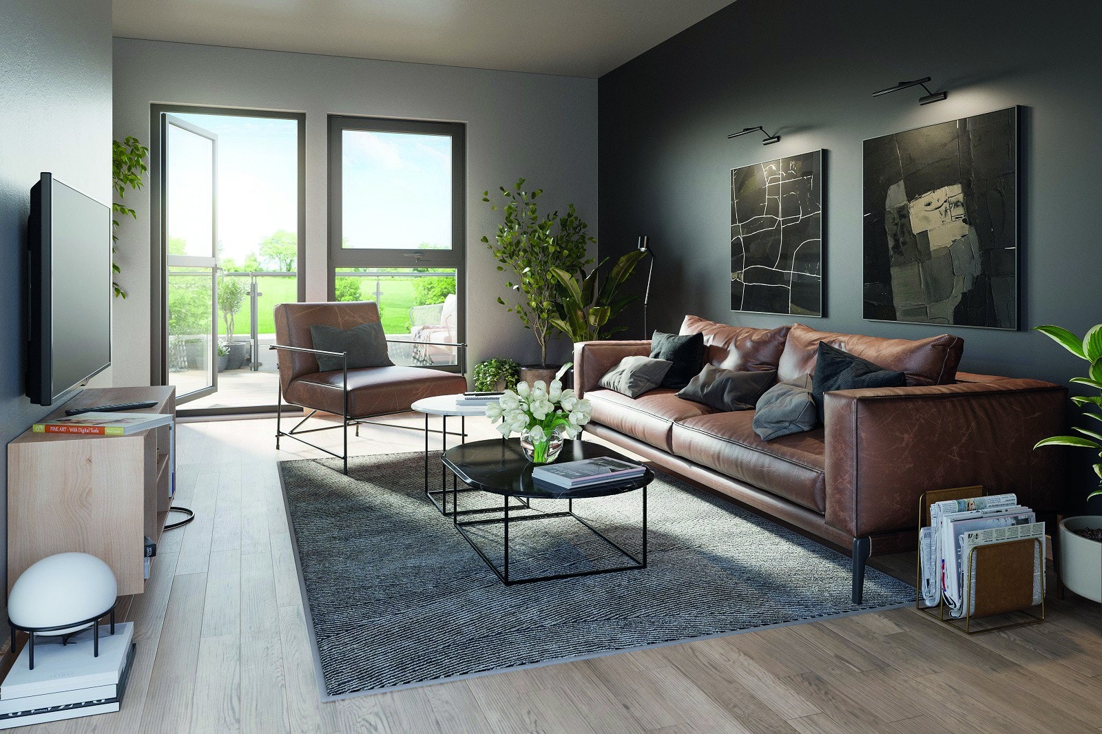 Loftstue Galleribilde