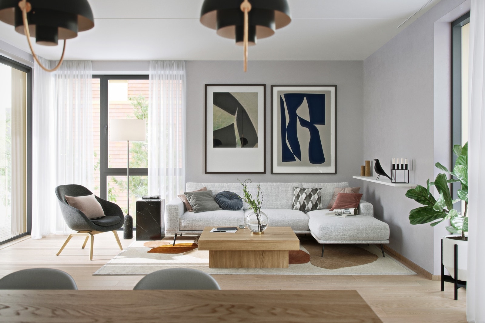 Bildet er en illustrasjon for presentasjon av prosjektet og er ikke utarbeidet for denne leiligheten, avvik vil forekomme Galleribilde