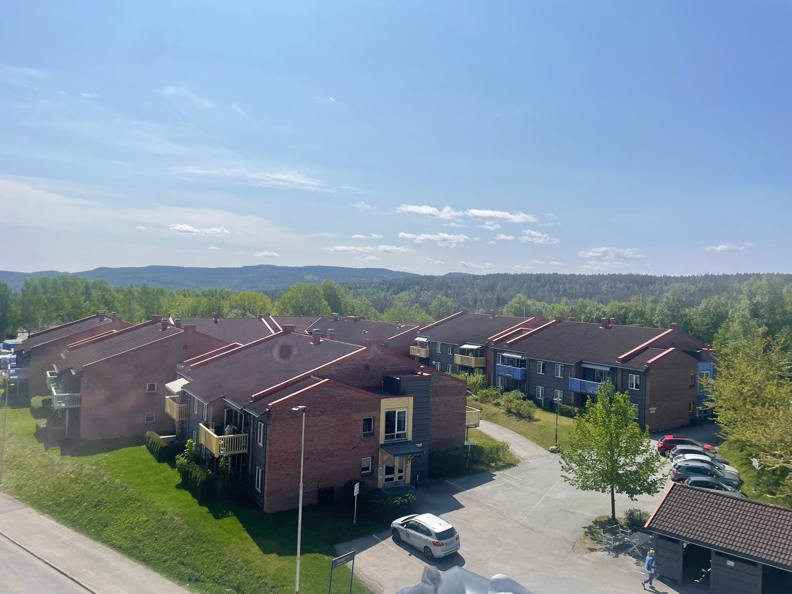 Utsikt fra balkong Galleribilde