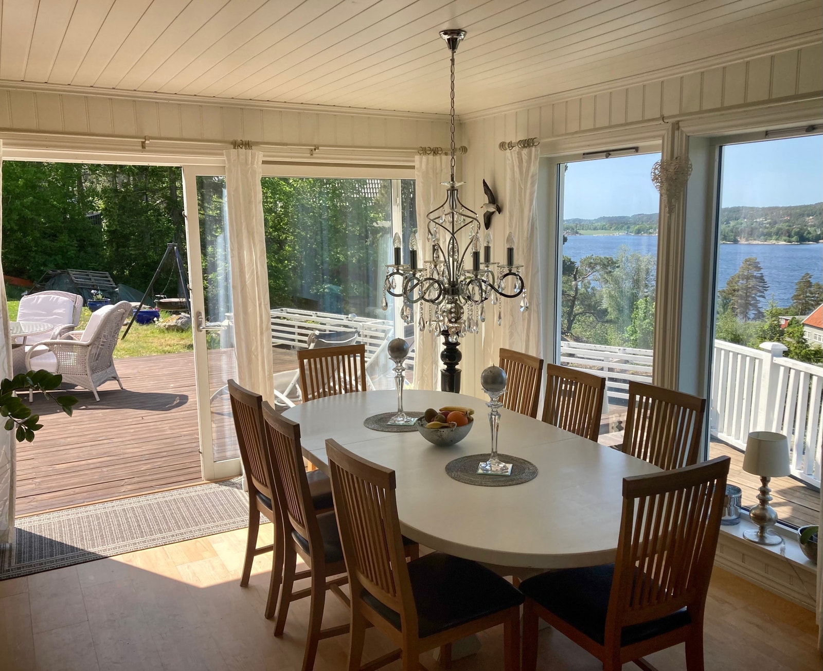 Fin utsikt under måltidene Galleribilde