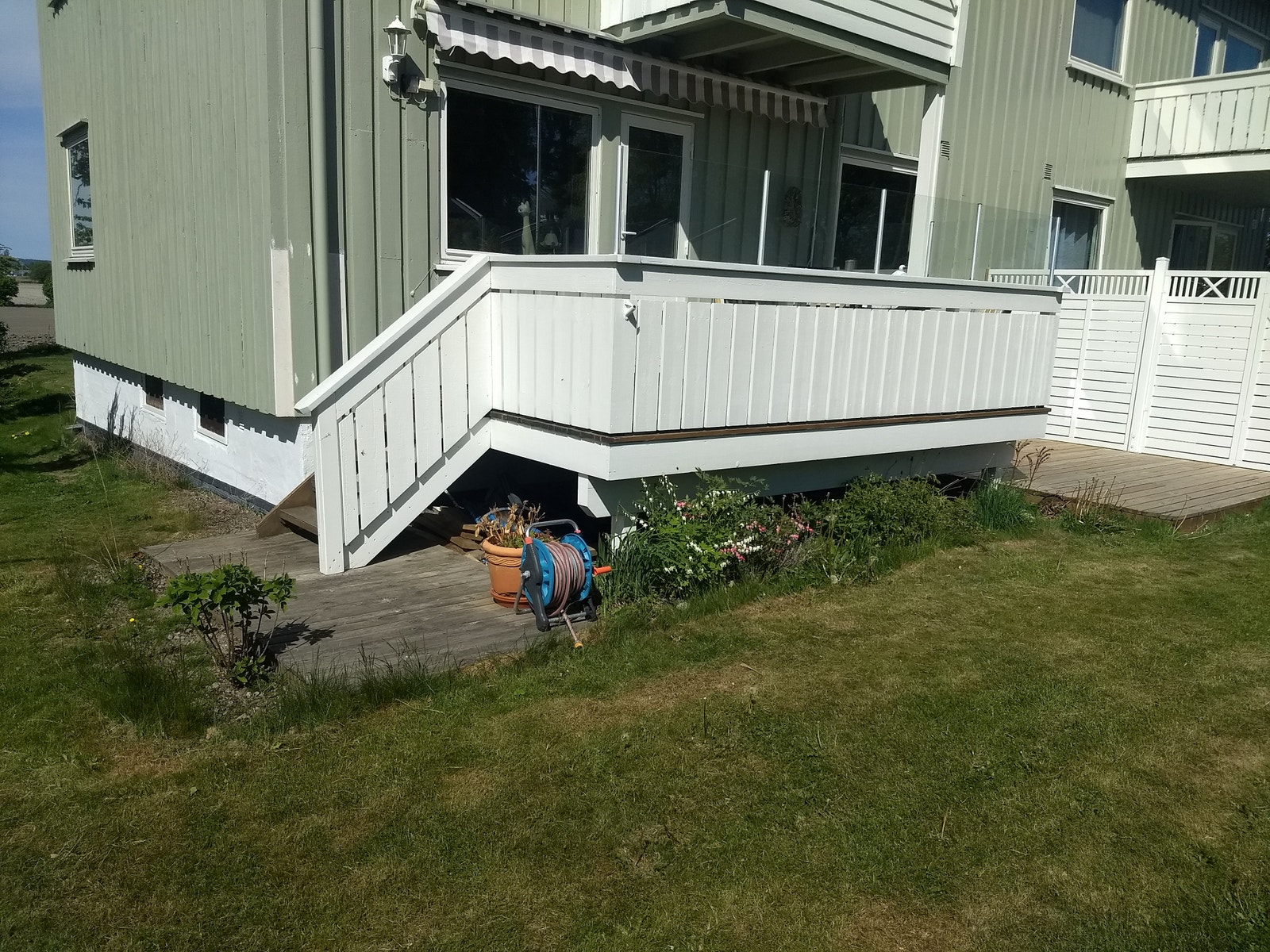 Blomsterbed med urter Galleribilde