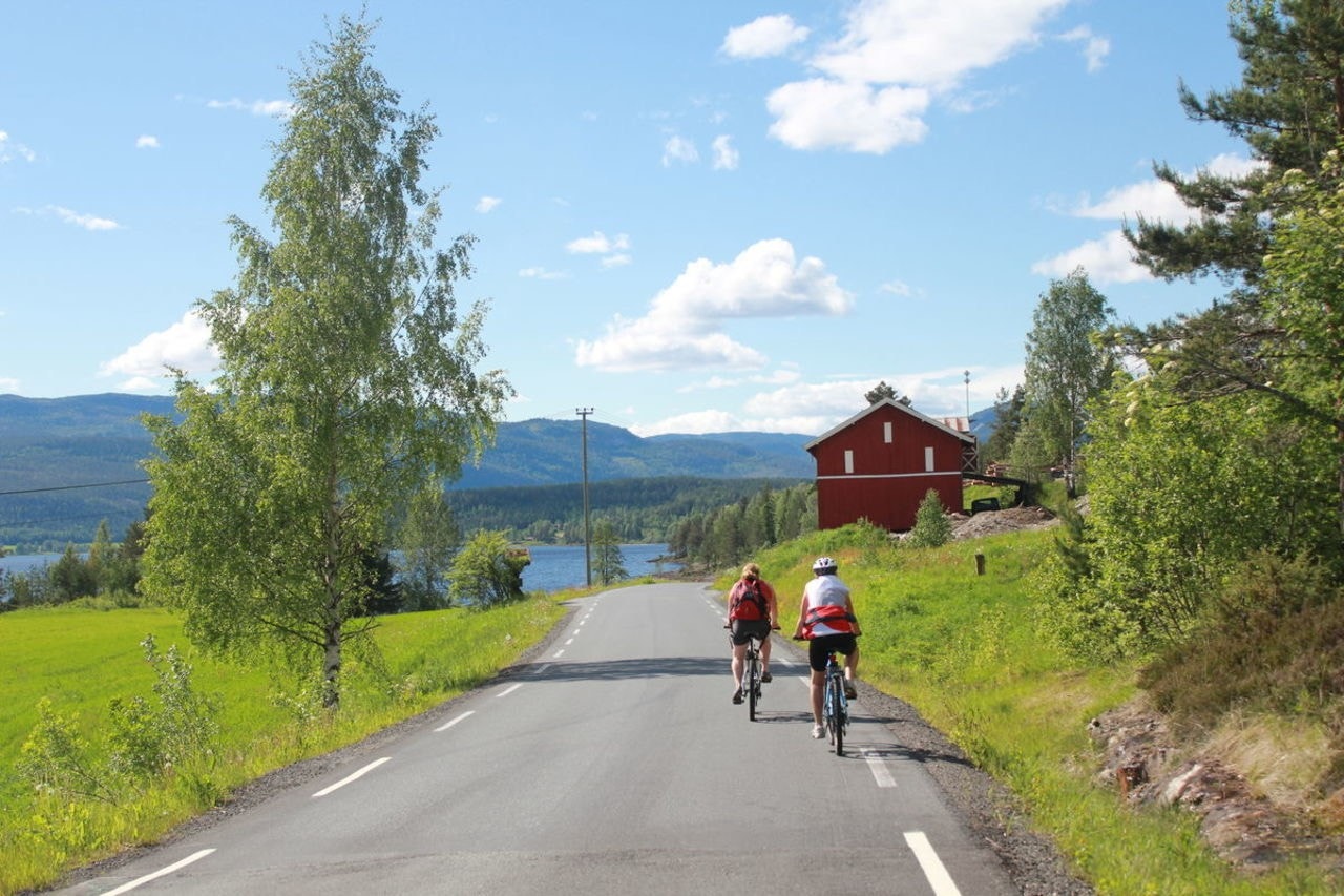 Sykkeltur rundt innsjøen Soneren Galleribilde