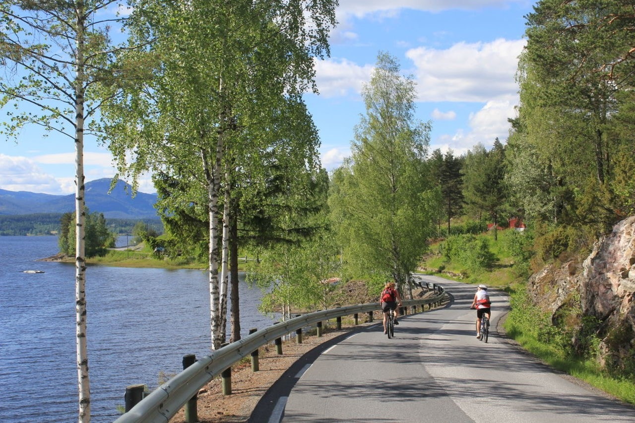 Sykkeltur rundt innsjøen Soneren Galleribilde