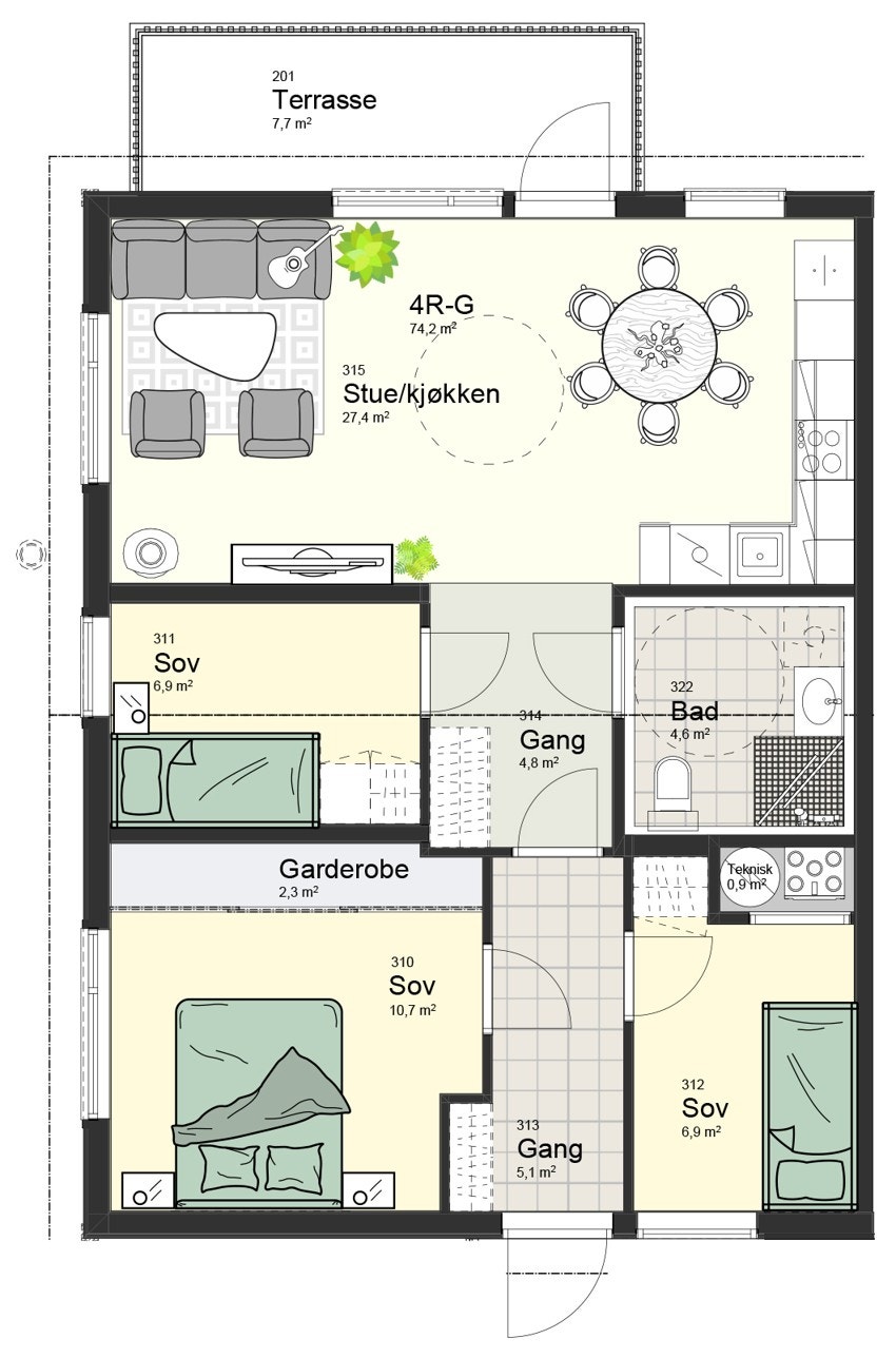 4R-G Plan 2 Galleribilde