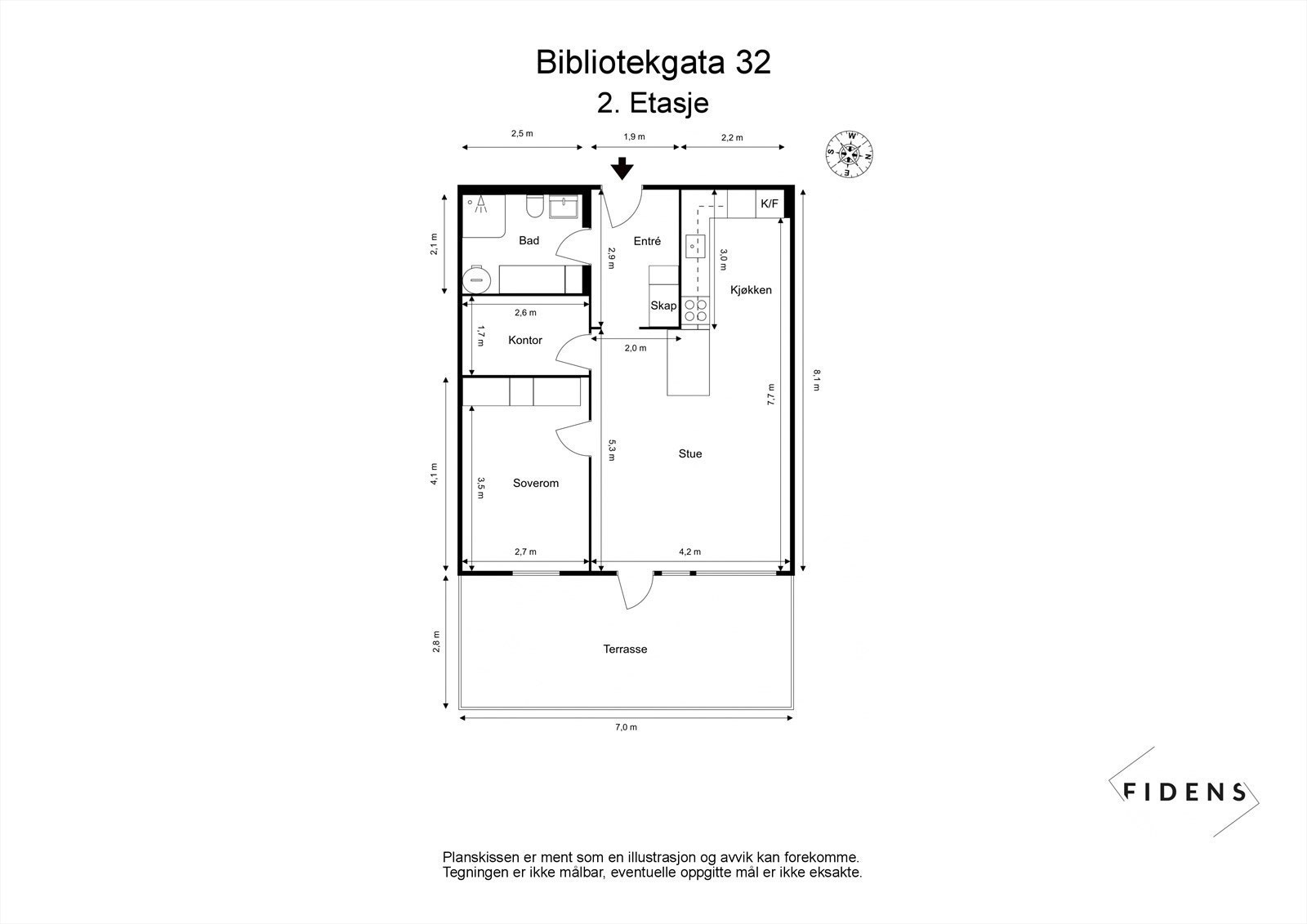 Plantegning Galleribilde