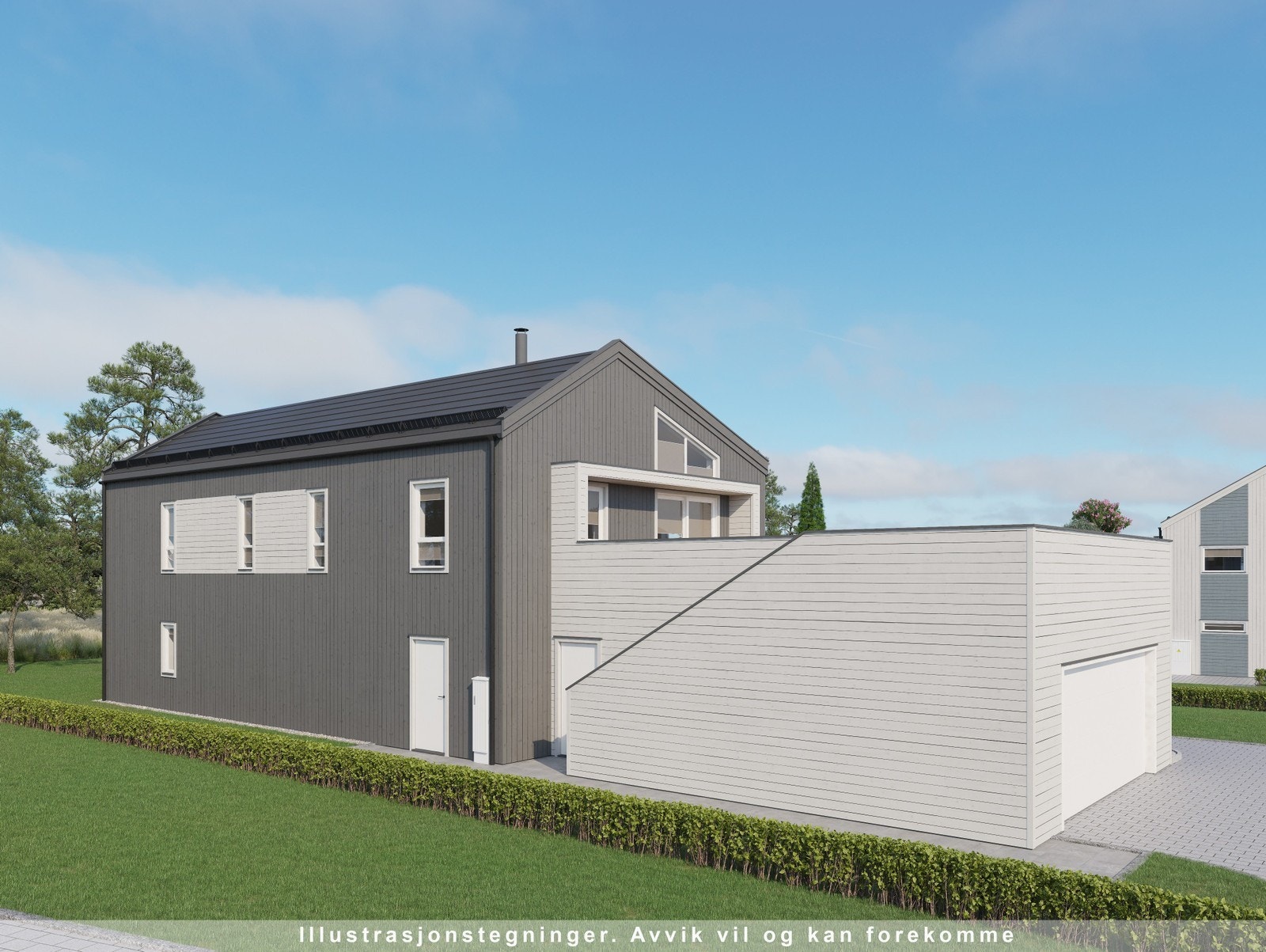 Illustrasjon takterrasse Galleribilde