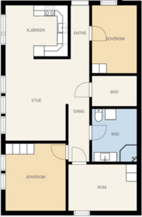 Plantegning Galleribilde