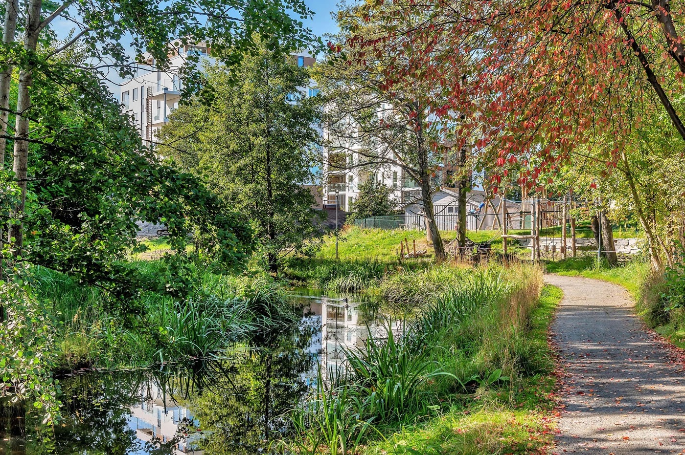 Turområde rett utenfor leiligheten Galleribilde