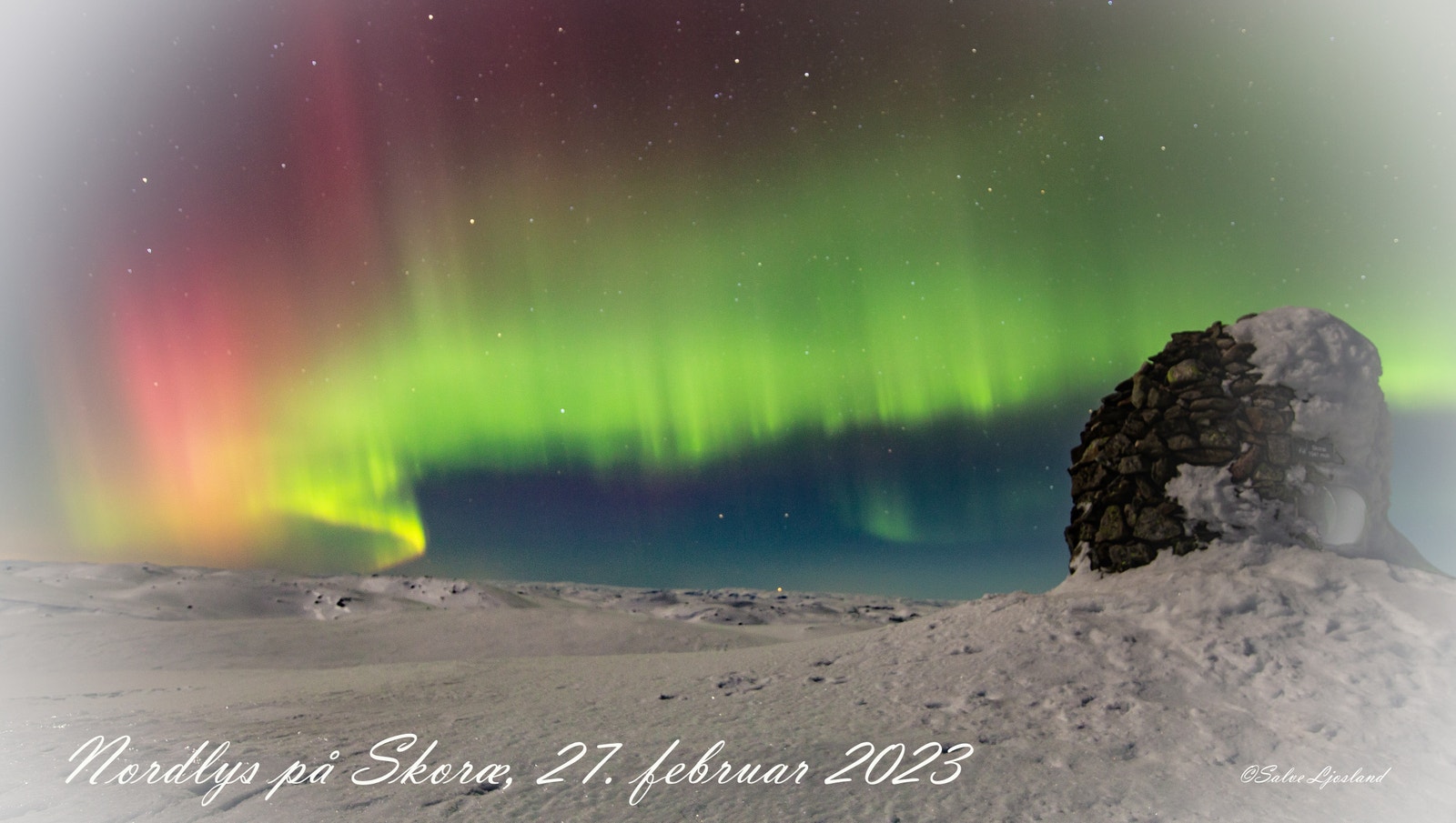 Nordlys på Skoræ, 27. februar 2023 Galleribilde