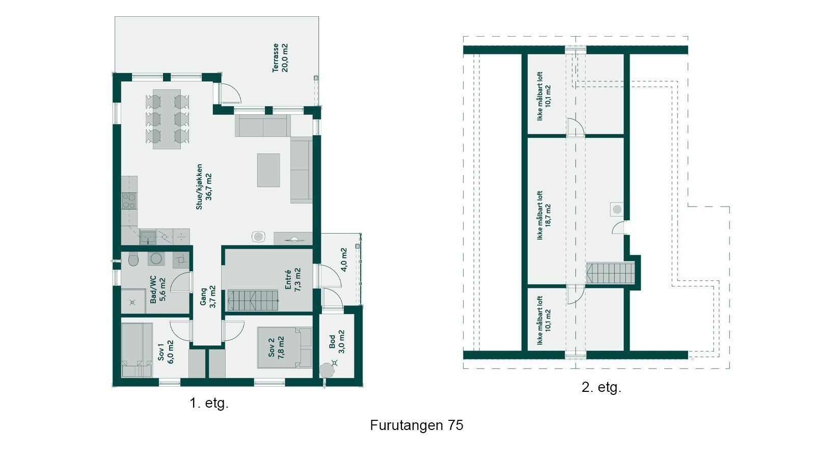 Furutangen 75 plantegning Galleribilde