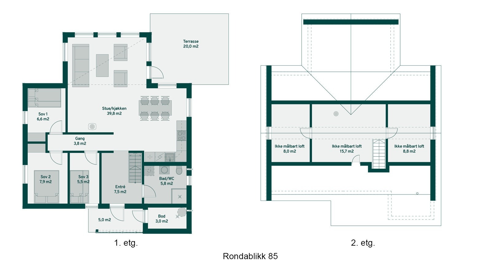 Rondablikk 85 plantegning Galleribilde