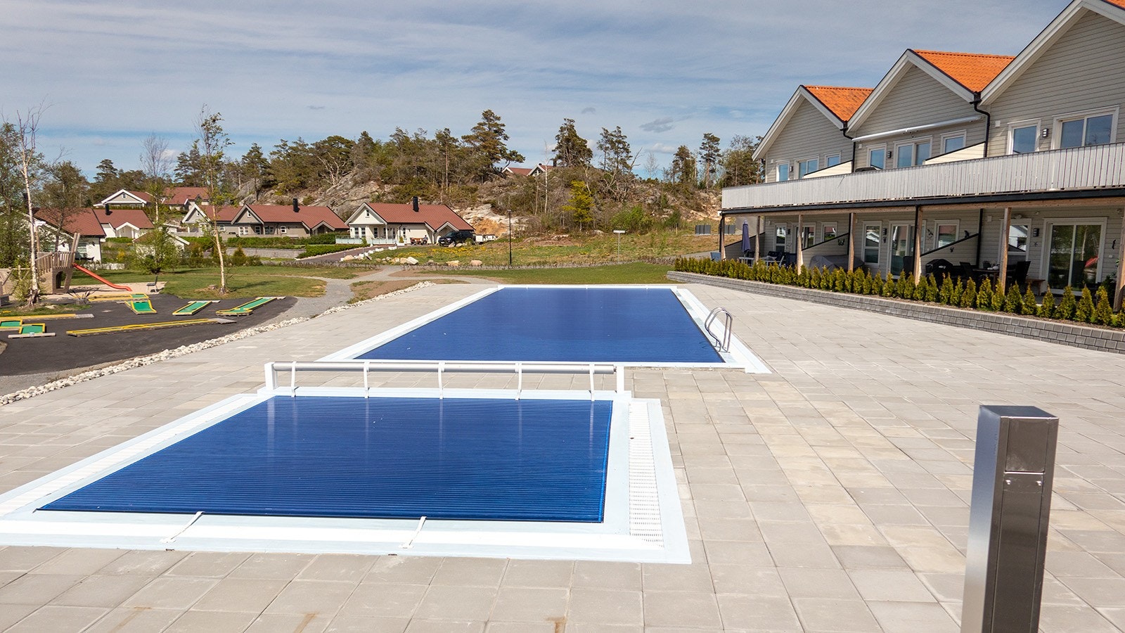 Badebassenget passer perfekt for de minste på varme sommerdager. Galleribilde