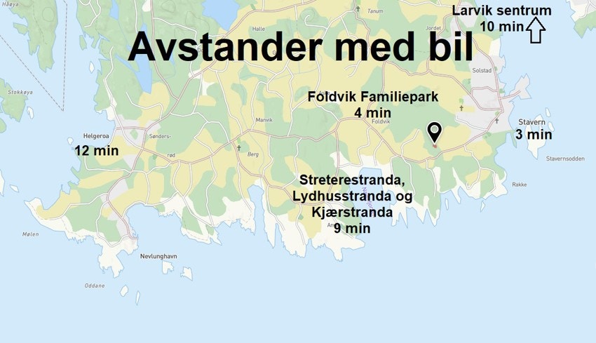 Avstander med bil. Galleribilde
