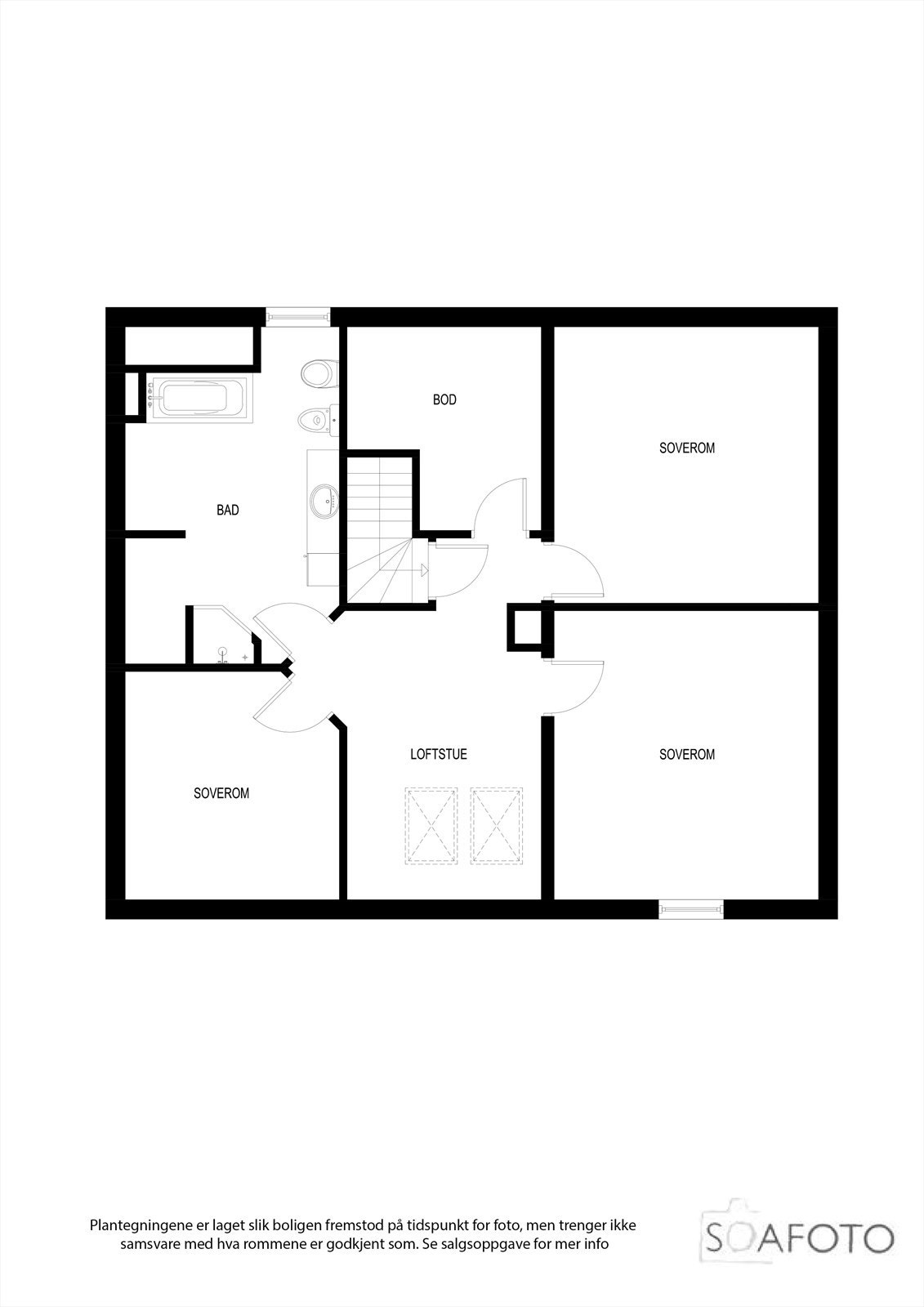 storhaugveien 25 inne Loft 2D Galleribilde