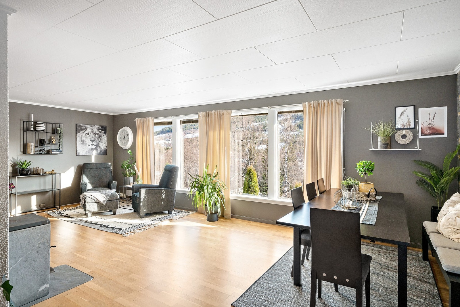 Stor stueløsning på 47 kvm. Galleribilde