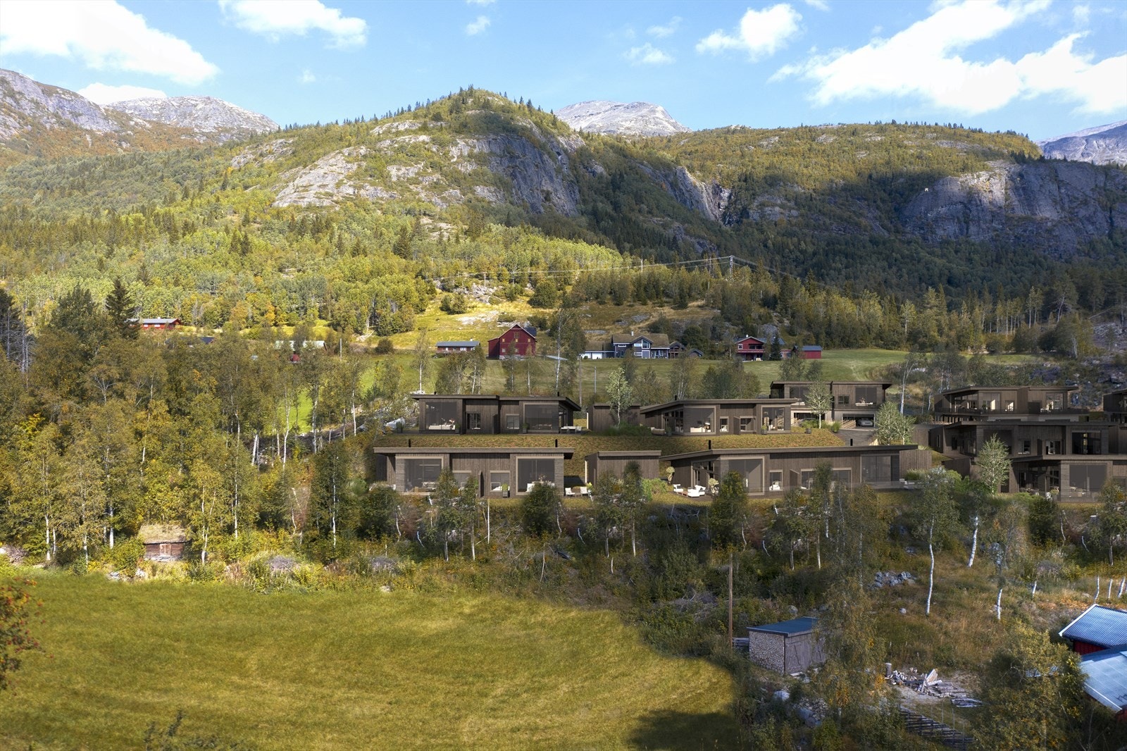 Fridalen ligger i nærhet til gode turmuligheter. Bl.a. til mektige Kyrkjebønøse 1671 moh, som tårner bak Fridalen. Galleribilde